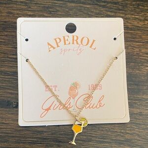 💛2 for $15! Aperol Spritz Charm Necklace